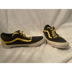 Vans Old School Black Yellow Stripe Lightening‎ Bolt Size 10